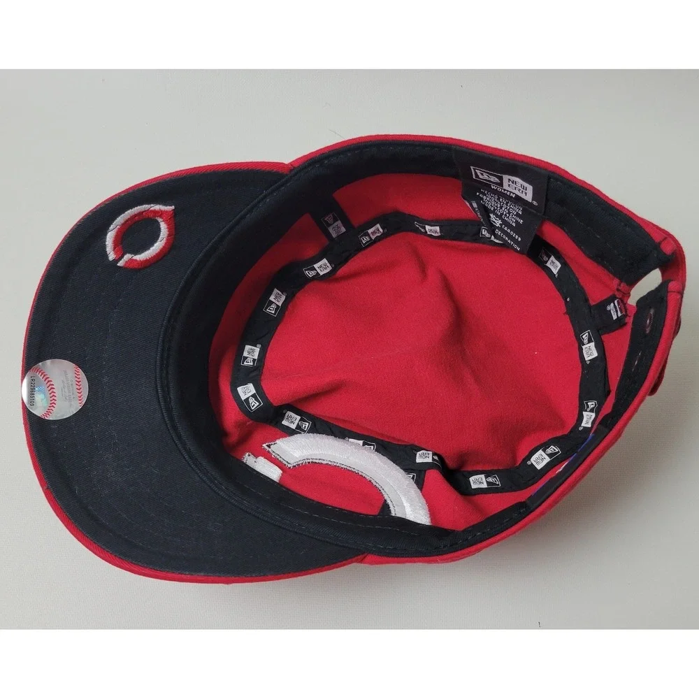 New Era Cincinnati Reds Women Red Cotton Cadet Military Hat Adjustable MLB Cap